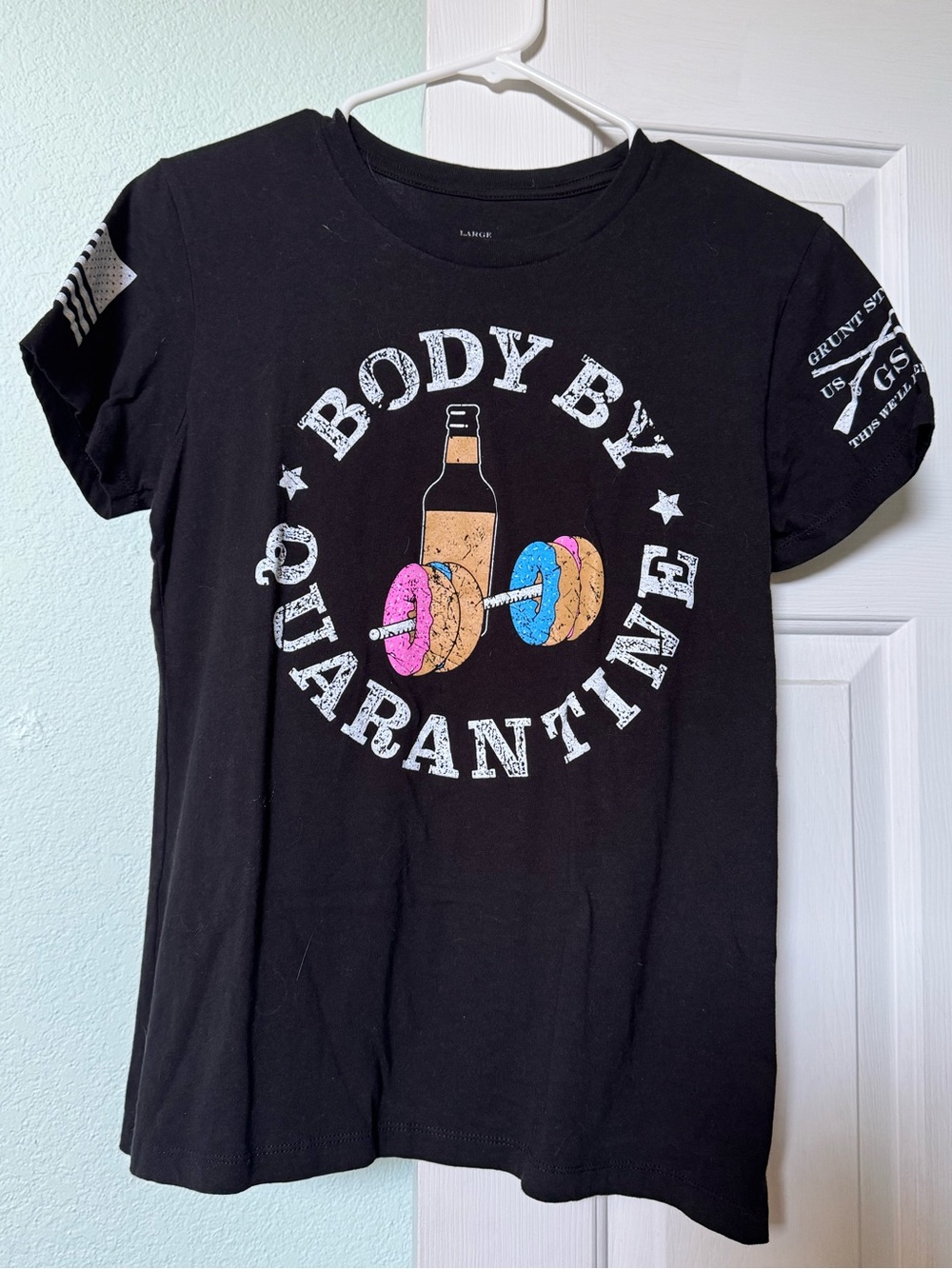Black "Body By Quarantine" Graphic Tee - Women's